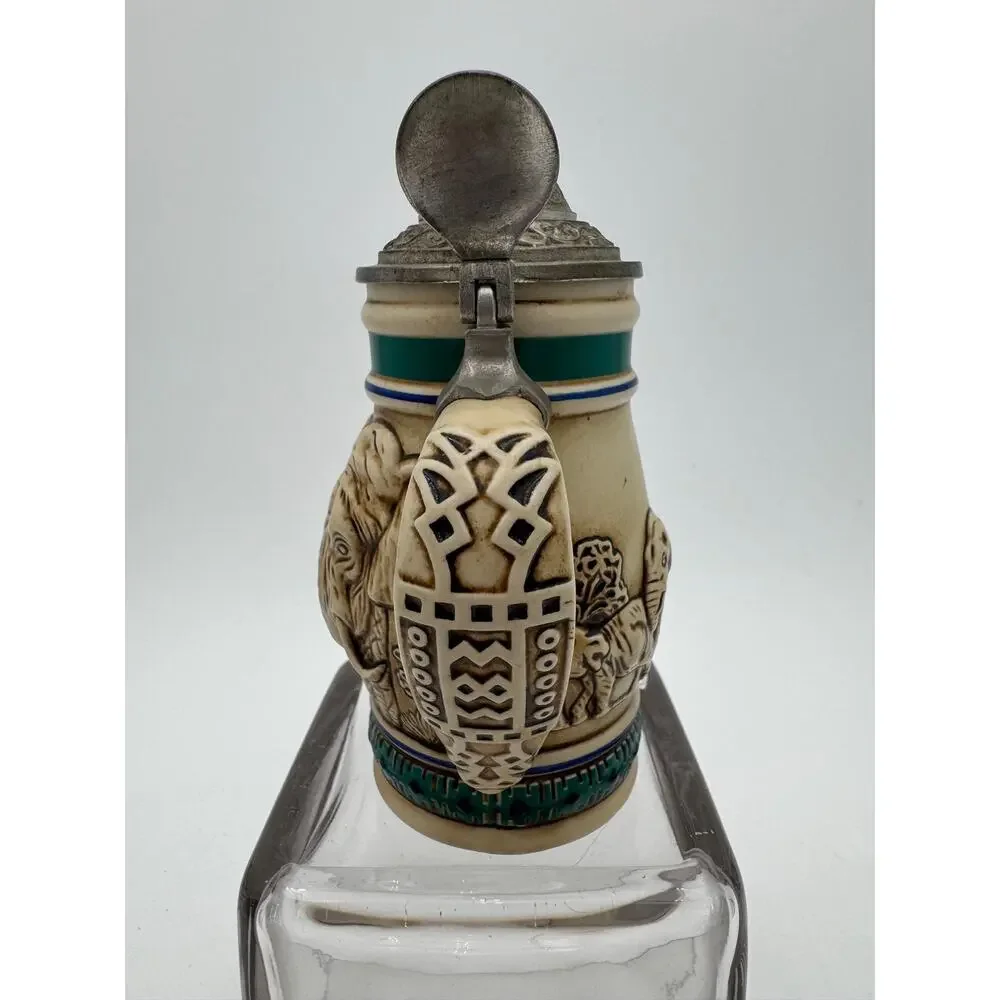Vintage Avon Small Beer Stein Endangered Species: The Asian Elephant 1990 Brazil